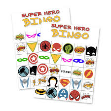 Choose the parts of the avatar that you like the using this free superhero avatars making tool & game is really simple. Free Printable Super Hero Bingo Party
