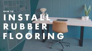 install rubber flooring in your garage