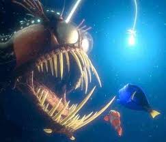 Being able to see ultraviolet light also helps the fish recognise who is their friend and who isn't, according to dr cortesi. Finding Nemo Scary Light Fish Google Search Vaggmalning