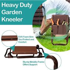 Garden Kneeler And Seat With With Tool