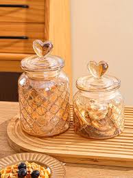 Glass Jar With Airtight Lid Creative