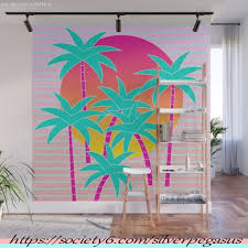 Miami Sunset Wall Mural