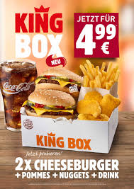 Work your way at burger king. Neu Und Getestet Die King Box Von Burger King