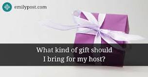 What is a customary gift to bring on a visit to someone