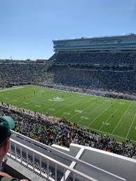 Spartan Stadium Section 106 Row 2 Seat 1 Michigan State