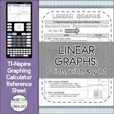 Graph Linear Equations Ti Nspire