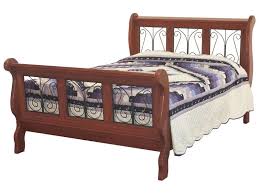 Classic Wrought Iron Amish Sleigh Bed