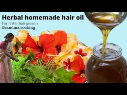 grandma makes herbal hair oil village