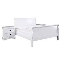 Beds Sleigh Beds Queen Sizes White