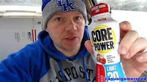 Reed Reviews Core Power Natural High Protein Milk Shake Strawberry Banana Light Youtube