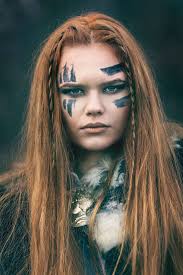 A board containing different female norse hair styles, how to's and imagery, clothing and accessories. Beautiful Mighty Viking Warrior Woman With Red Hair And Green Eyes Photograph By Dan Rentea