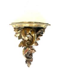 Antique Gilded Wall Sconce Shelf