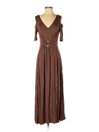 Details About Liz Lange Women Brown Casual Dress S