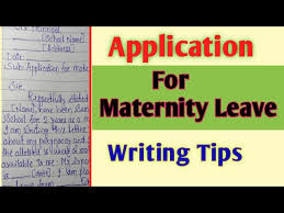 write maternity leave letter