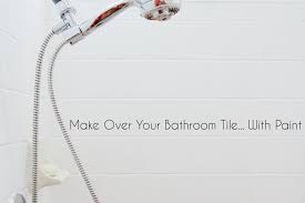 A Bathroom Tile Makeover With Paint