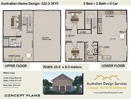 122 2 M2 Barn Style House Plan 3 Bed