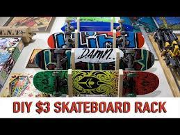 Simple 3 Diy Skateboard Rack