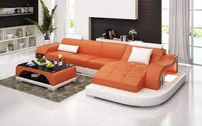 Occasional Small Leather Sectional With