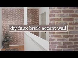 Faux Brick Accent Wall
