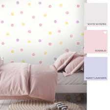 spotty polka dot wallpaper in pink