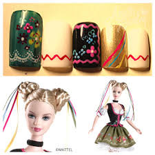 azusa barbie nails for oktoberfest