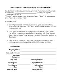 Lease Agreement For Rental House Residential Lease Agreement