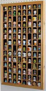 thimble display case cabinet shadow box