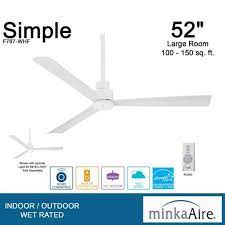 Minka Aire Simple 52 In Indoor Outdoor