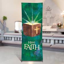 have faith worship church banners