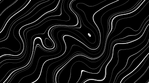 vine abstract black white wave