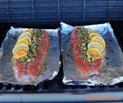 easy citrus herb foil grilled salmon