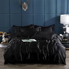 Bedding Sets Solid Color Silk Fabric