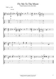 Licensed to virtual sheet music® by hal leonard® publishing company. Fly Me To The Moon Fingerstyle Guitar Sheet Music Pdf Download Sheetmusicdbs Com