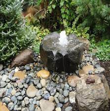 Rocks Gardens Water Fountain Water
