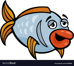 funny fish cartoon royalty free vector