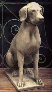 Garden Stone Hunting Dog Statue Figure
