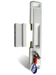 Cal Slide Lok Locking White Patio Door Lock