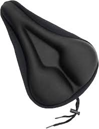 Black Gel Bike Seat Cover Extra Soft