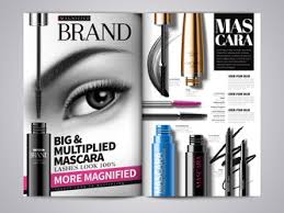 makeup layout template vector images