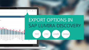 Export Options In Sap Lumira Discovery Visual Bi Solutions