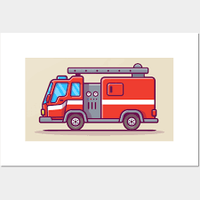 Fire Truck Posters And Art Prints