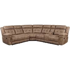 Microfiber Reclining Sectional