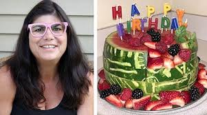 You can cut watermelons in disc shapes to be stacked as a cake (place satay sticks through) or carve out a watermelon shark. The Recipe Box Try A Fun Fresh Alternative To Birthday Cake The Valley Breeze