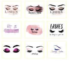 eyelash logo name design ideas