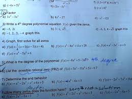 4th Degree Polynomial Equation