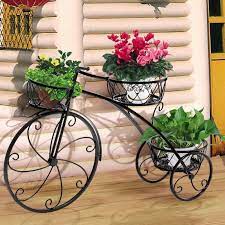 tricycle planter chic metal plant stand