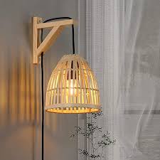 Basket Rattan Lampshade Chandelier