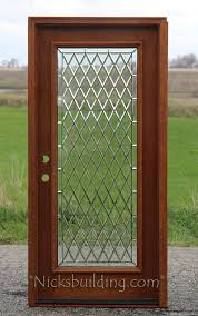Square Glass Exterior Doors N250