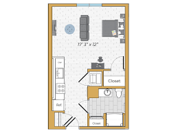 Studio Floor Plan The Chandler